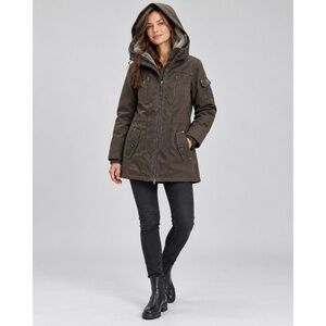 1 Madison Utility Parka M Nylon Blend Faux Fur Lined Jacket Expedition Gorpcore